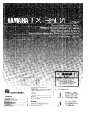 Yamaha TX-350 - Owners Manual